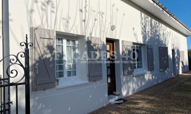 Rénovation de façade d’une maison familiale à Hagetmau (40700)