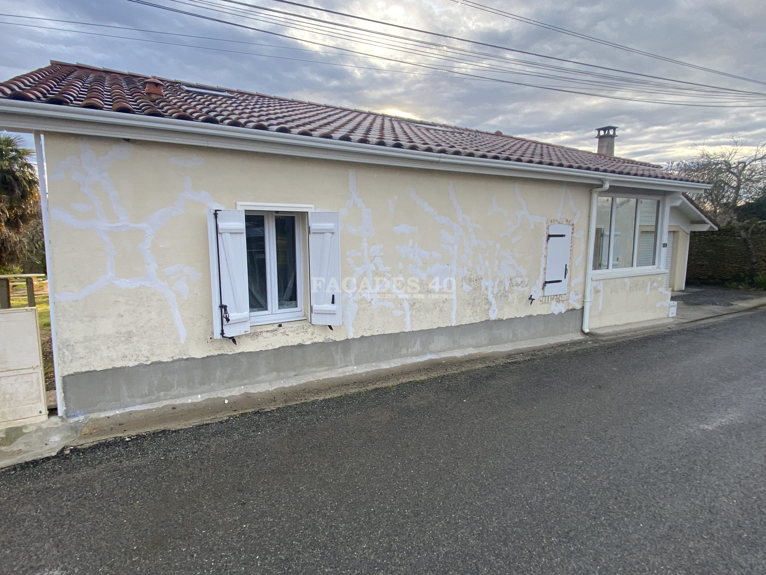 Rénovation façades d'une maison à Saint-Pierre-du-Mont, 40280, Landes