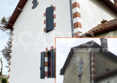 Ravalement façades d'une maison à Saint Pierre du Mont, 40280, Landes