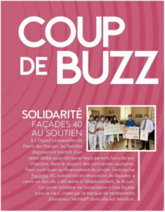 Coup de Buzz, Solidarité Façades 40 au Soutien, Mont-de-Marsan, rénovation de façades.