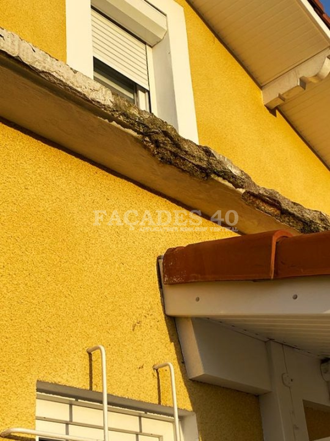 Ravalement de façade à SAINT PAUL LES DAX (Landes, 40), avant les travaux