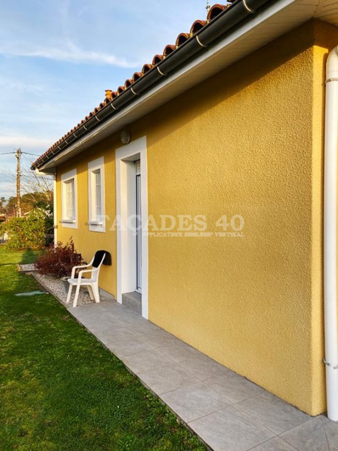 Ravalement de façade à SAINT PAUL LES DAX (Landes, 40), avant les travaux