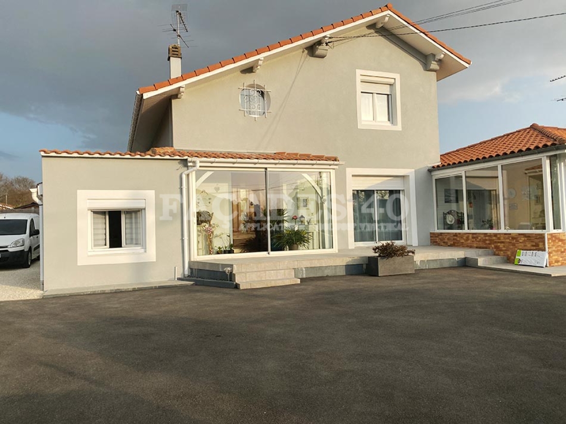 Ravalement de façade à SAINT PAUL LES DAX (Landes, 40), après les travaux