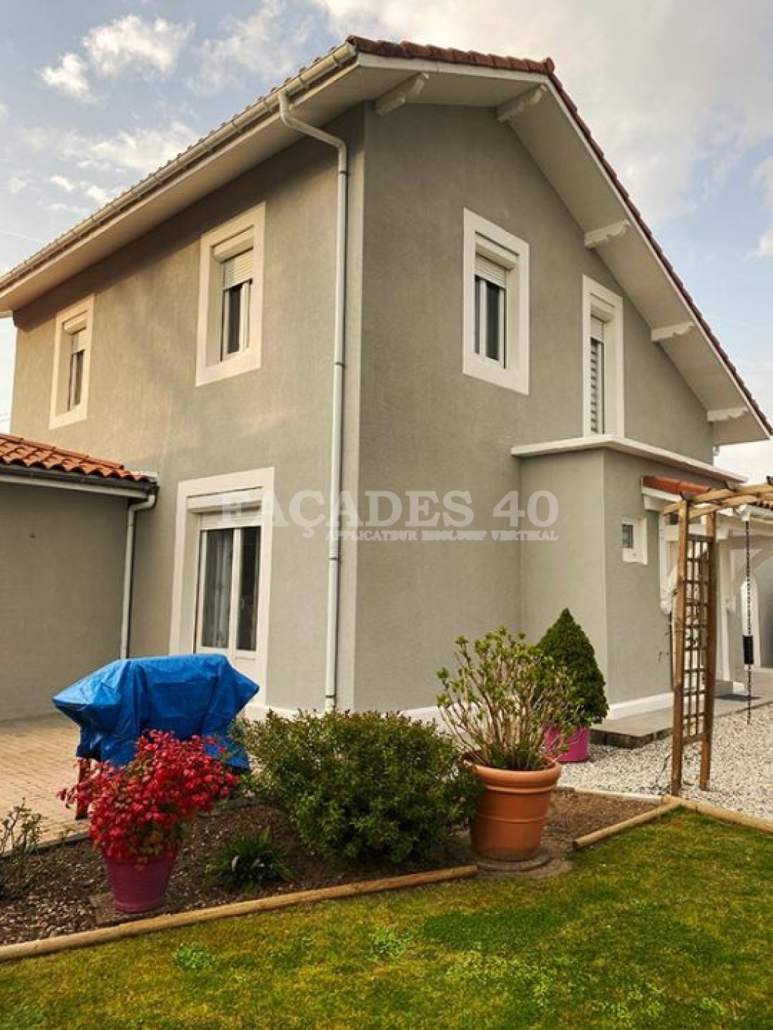 Ravalement de façade à SAINT PAUL LES DAX (Landes, 40), après les travaux