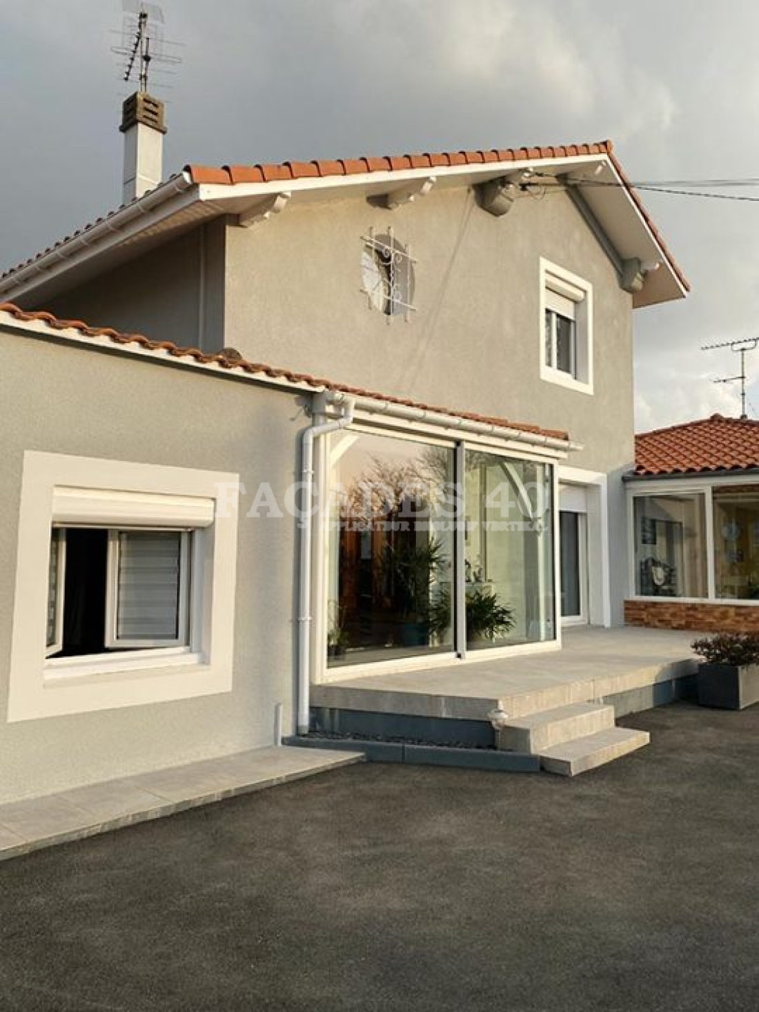 Ravalement de façade à SAINT PAUL LES DAX (Landes, 40), après les travaux