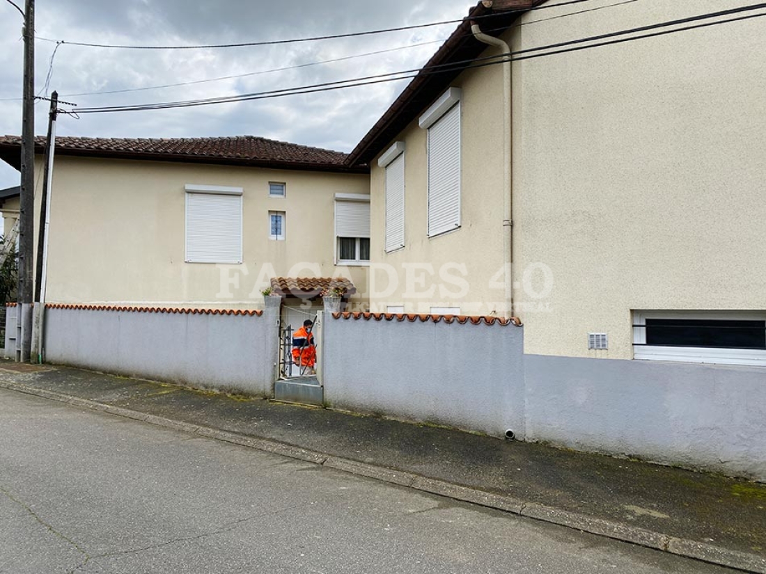 Ravalement de façade à Hagetmau dans les Landes (40), avant les travaux