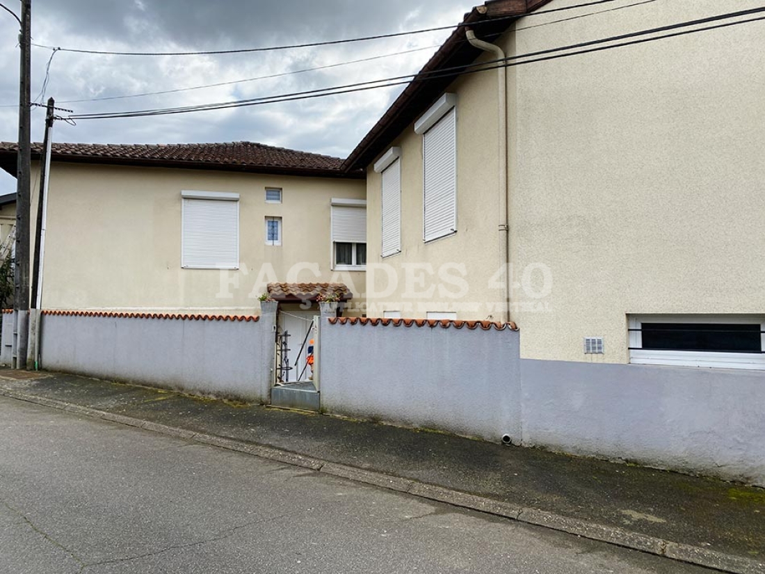 Ravalement de façade à Hagetmau dans les Landes (40), avant les travaux