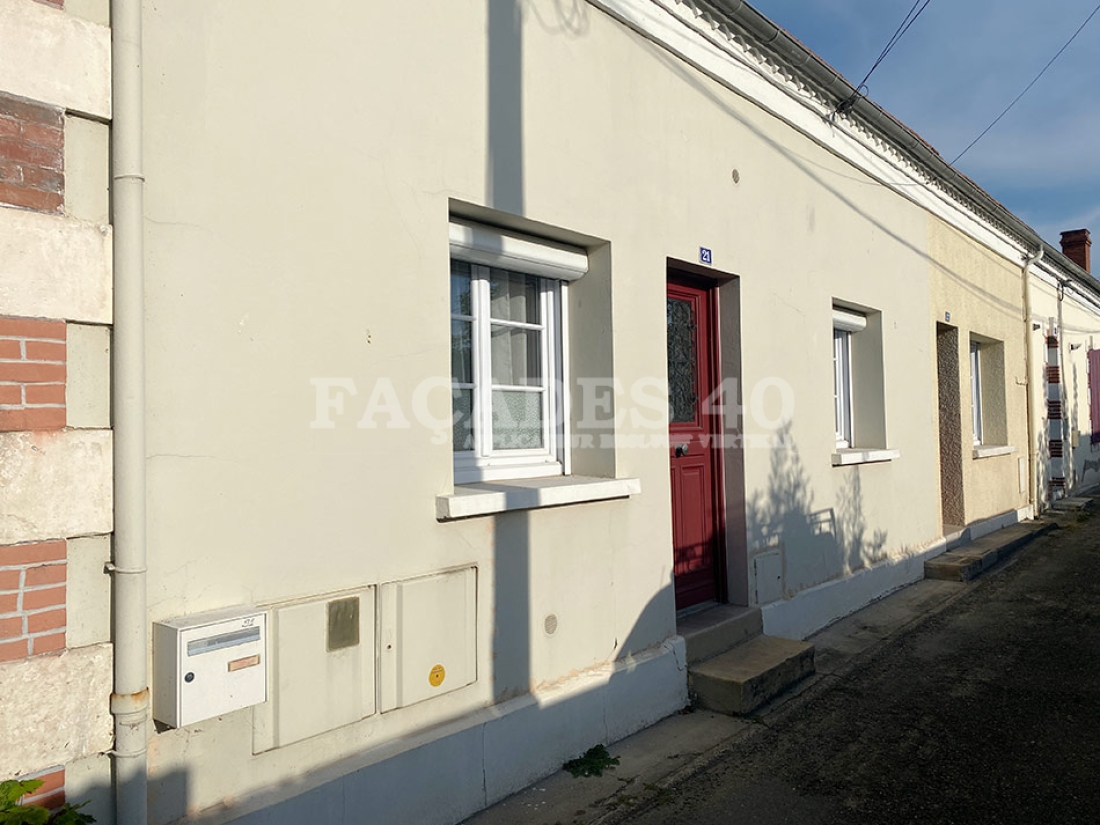 Rénovation de façade après les travaux à MONT DE MARSAN (Landes 40)