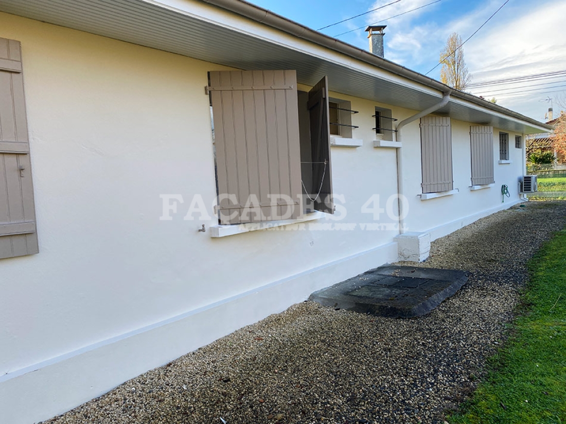 Rénovation de façade à Hagetmau (40700)