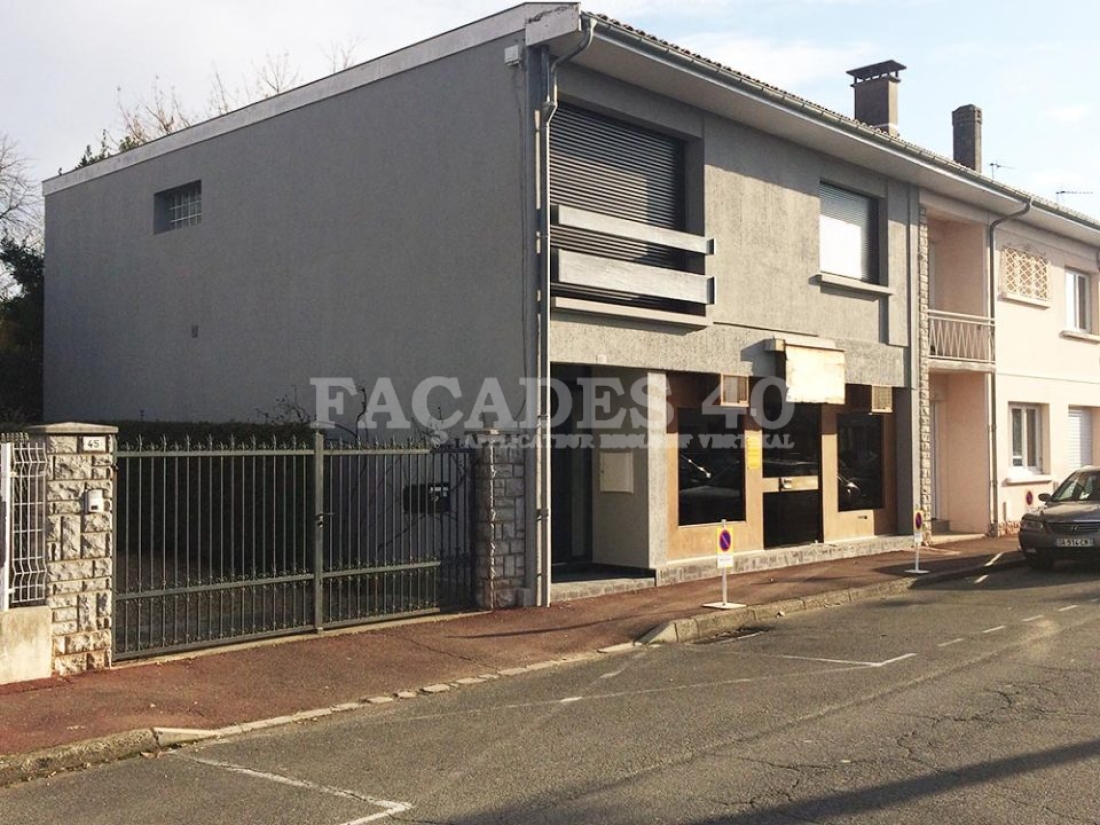 Façades 40 bâtiments résidentiels rue.